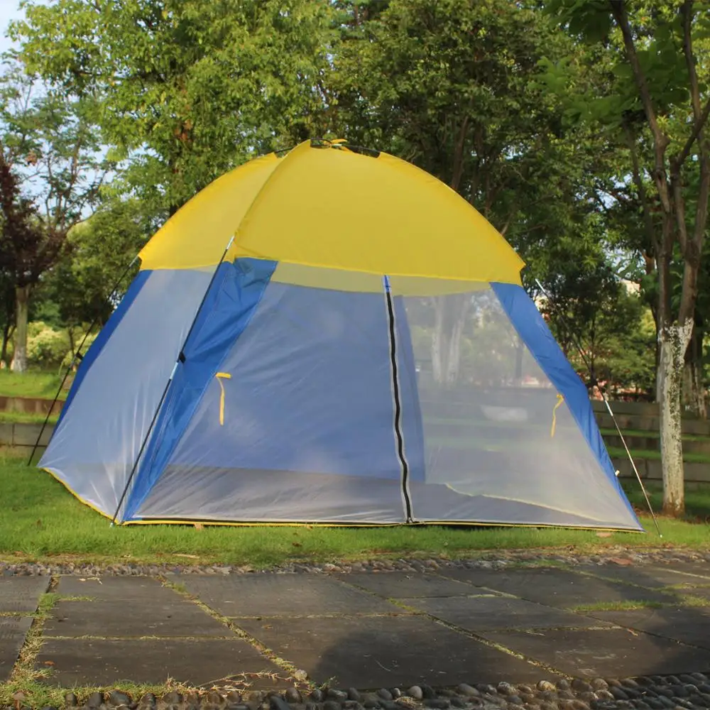 Пляжная палатка для отдыха на 3-4 человек антимоскитная сетка дышащая дома и пляжа