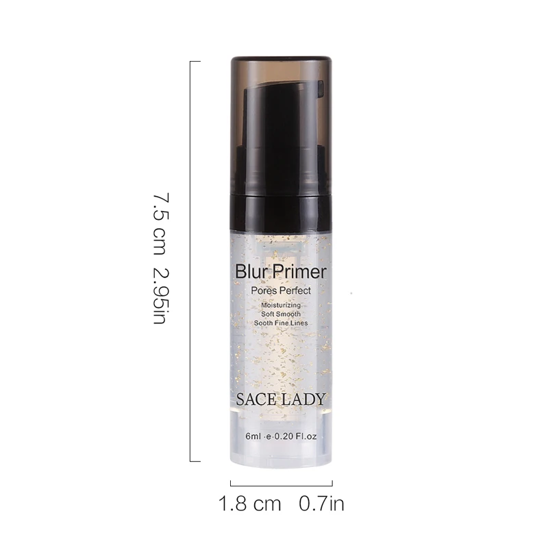 Sace Lady Pore Невидимый размытый праймер основа лица 24 k Золотая основа под макияж контроль масла Профессиональный матовый макияж поры косметика