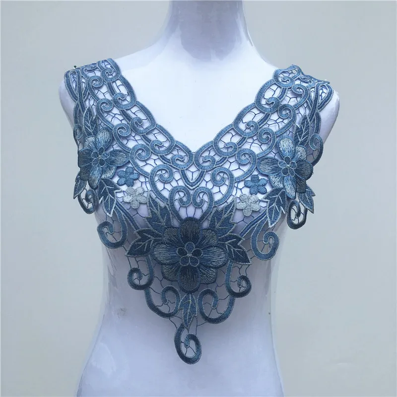 1 шт. вышитый кружевной воротник бабочка Венеция Аппликация Вышивка Шитье на