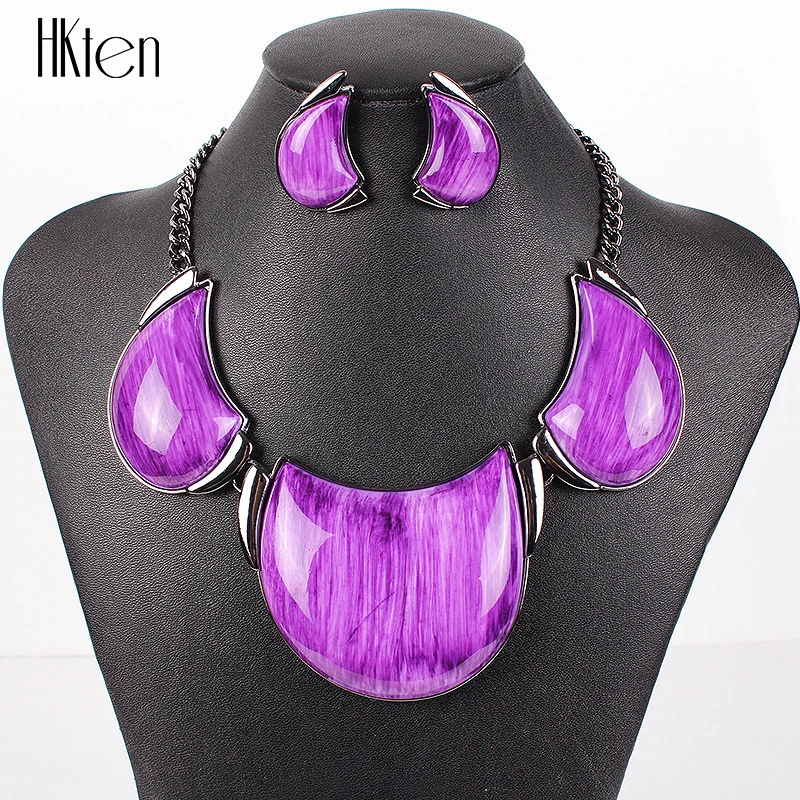 MS17785 брендовые Ювелирные наборы Позолоченные африканские большой кулон яркие