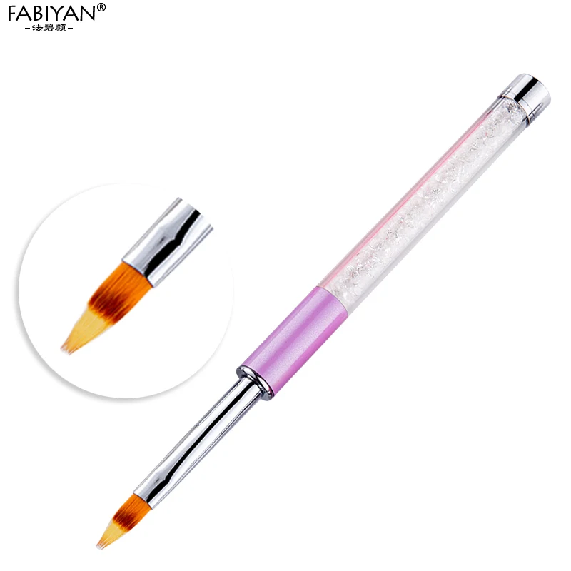 Зубчатая кисть для дизайна ногтей с градиентным затенением Цветная ручка