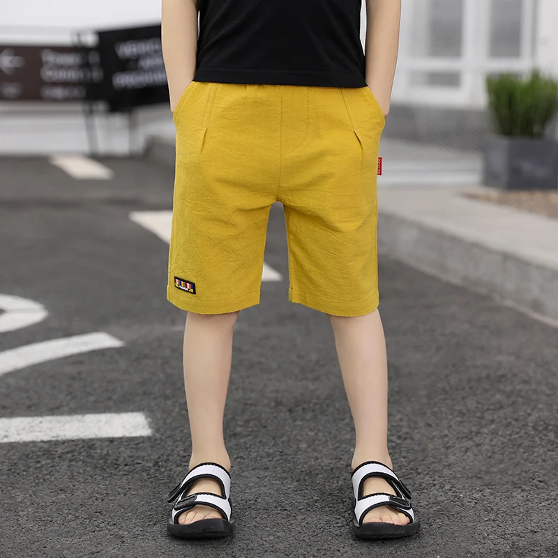 

Summer 3-8 Years Old Children's Pants Boys Cotton Soft Go Out Sports Boy Knee Length Comfortably breathable