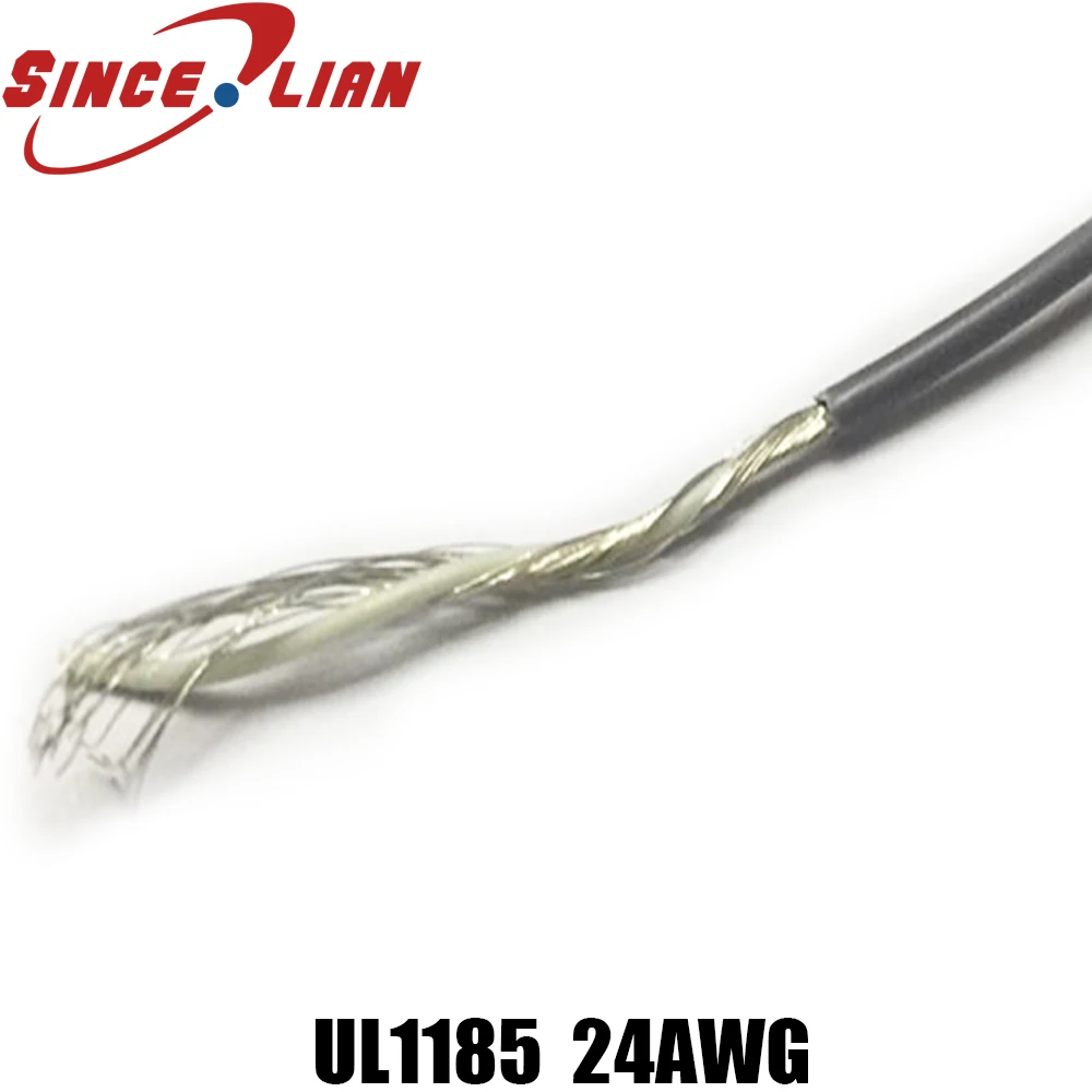 20 метров Sprial экранированный аудио кабель UL1185 24AWG OD2.5MM одножильный проводник