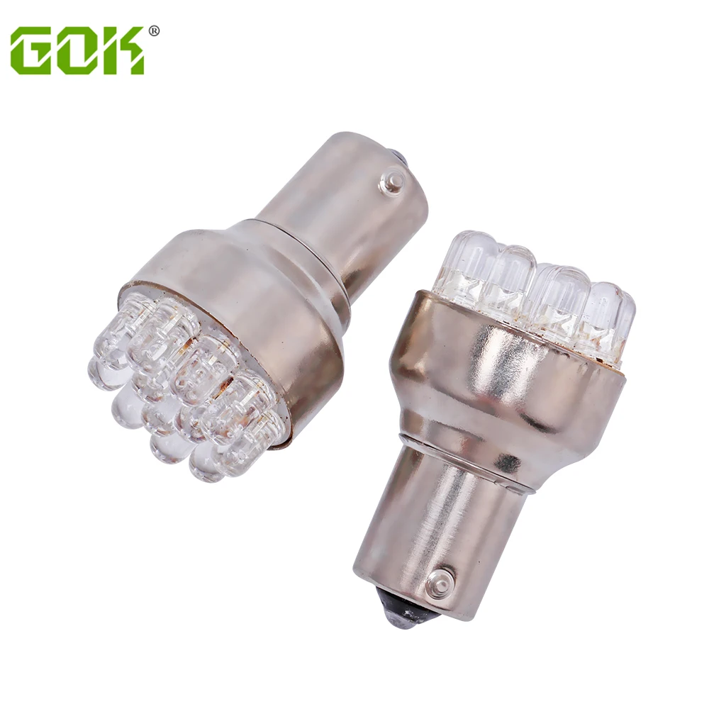 

50pcs Car led p21w 1156 1157 led ba15s bay15d led 12led smd R5W Motorcycle led lamp Car Truck turn signal Tail Brake light Lamp