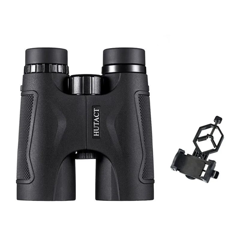 Package 2 Black HUTACT бинокль для охоты инструмент 10x42 Binoculo ручной телескоп Профессиональный Telescopio BAK4 оптический наблюдение за птицами концертный - Цвет: Package 2 Black