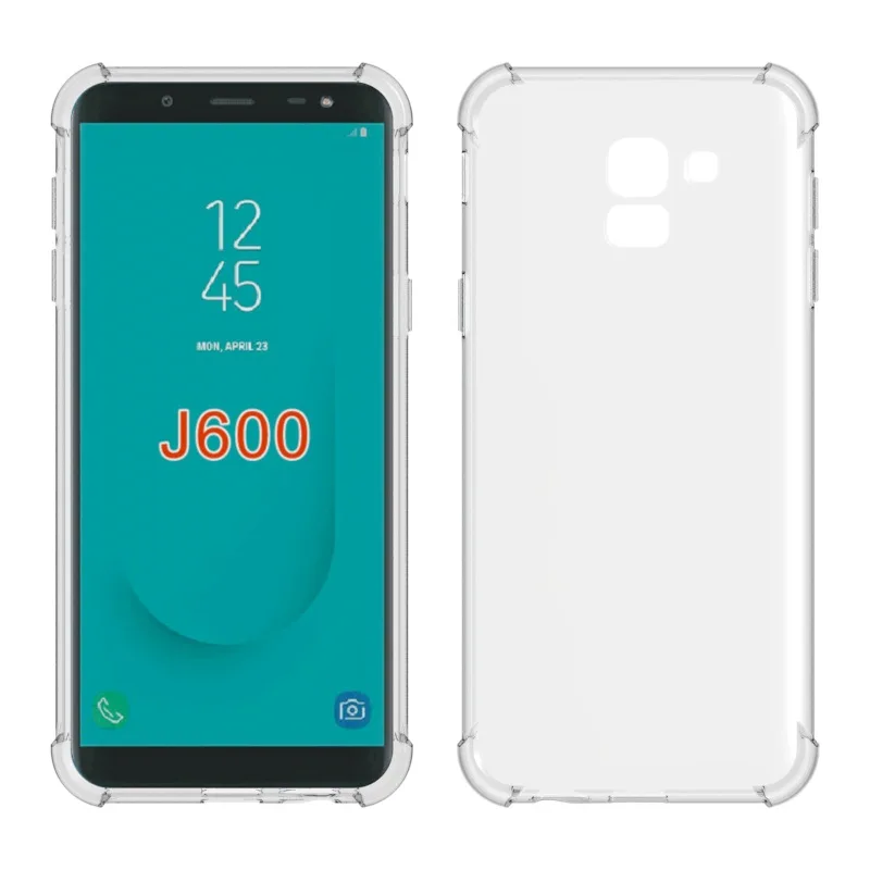 100 шт./лот Alpha текстура мягкая ТПУ силиконовый чехол для Samsung J6 2018 ЕС Версия