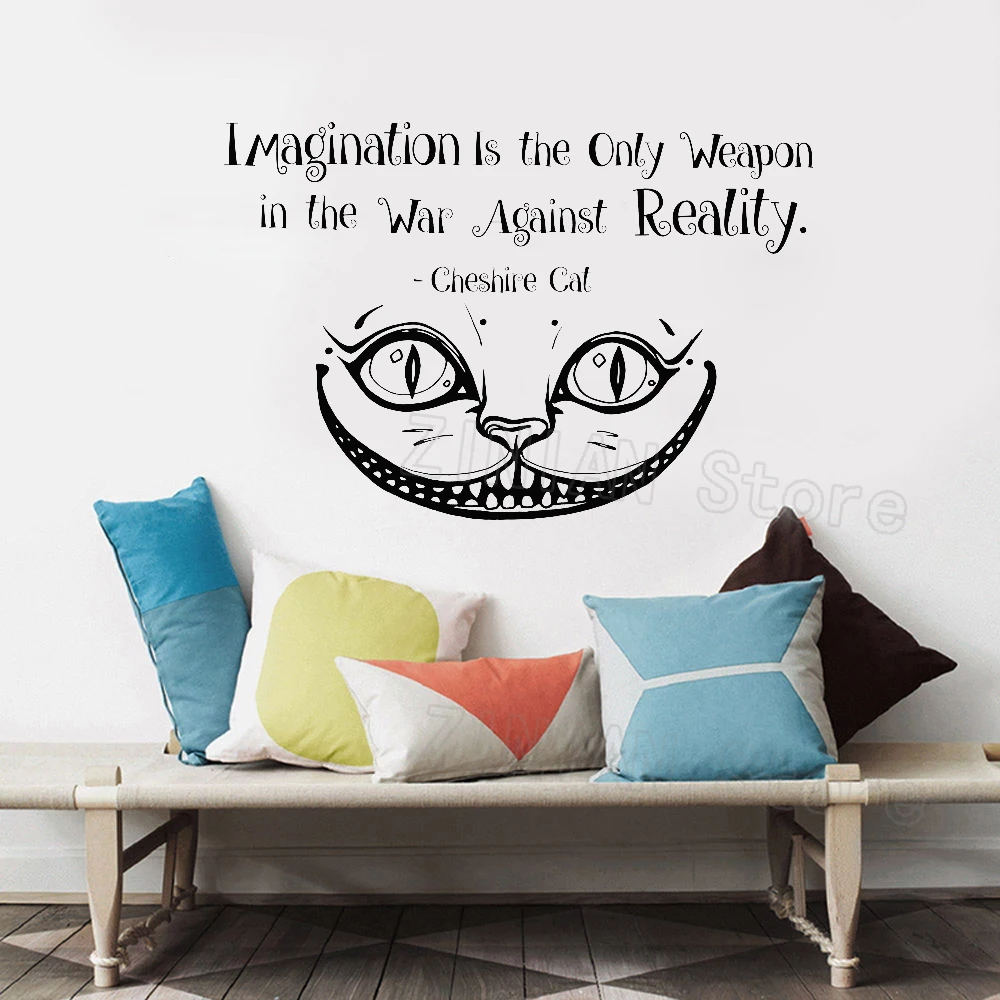 Alice In Wonderland Wall Sticker  Quotes 