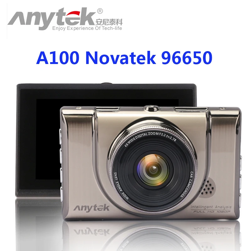 Оригинал Anytek A100 Автомобильный видеорегистратор Novatek 96650 Автомобильная камера AR0330