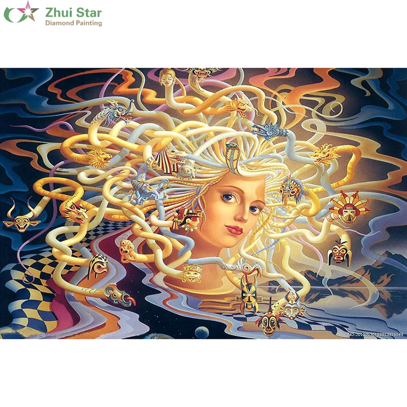 

2017 diy diamond painting cross stitch "Magic world" diamond embroidery full round diamond mosaic mosaic embroidery