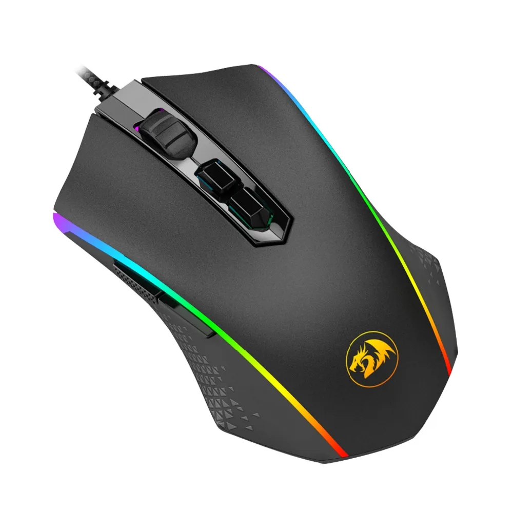 Игровая мышь Redragon M710 MEMEANLION CHROMA 7 RGB подсветки настройка груза USB Проводные