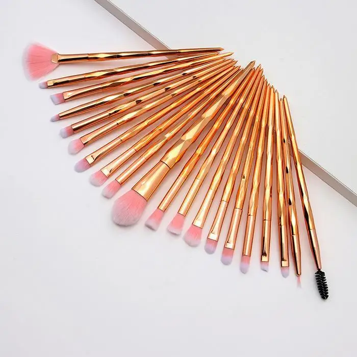 20 шт набор кистей Алмазная кисть для глаз спиральная цветная Кисть макияжа с