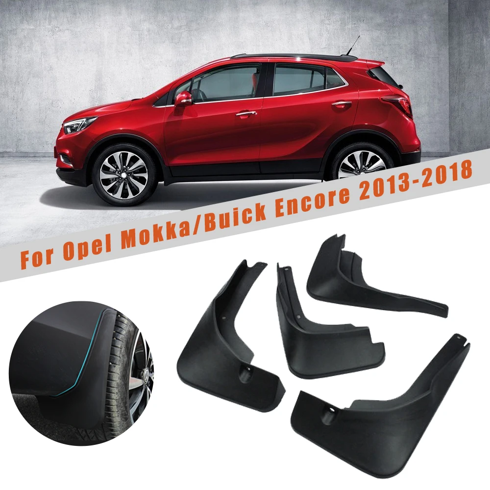 Для Opel Mokka X для Vauxhall/Buick на бис 2013- автомобиля брызговик, крыло арок брызговики автомобиля Светоотражающая Предупреждение брызговики