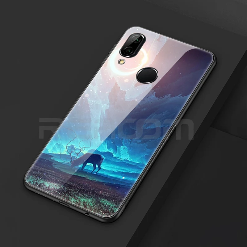 Чехол для Huawei P20 Pro HD Planet Stars Funda стеклянный чехол Mate 10 Lite P Smart Honor 9 Capa |