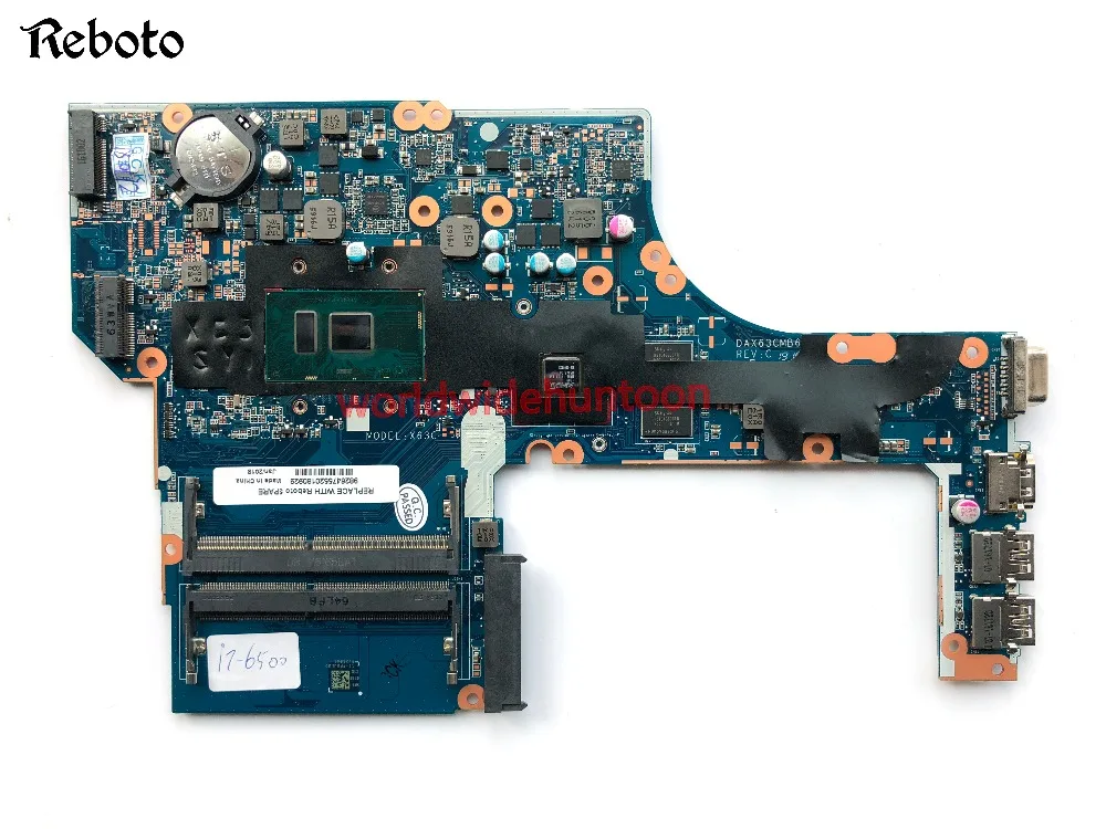Полностью протестированная материнская плата для ноутбука hp Probook 450 G3 PC PN DAX63CMB6C0 с SR2EZ I7-6500U cpu 216-0864032 GPU DDR4