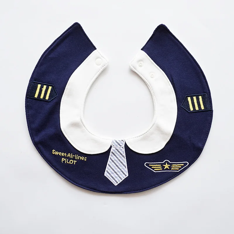 Nordic 360 round rotating cotton bib waterproof embroidery aircraft anime saliva towel baby Accessories | Детская одежда и обувь
