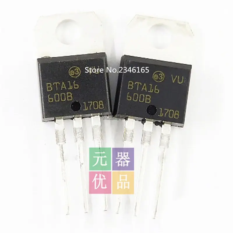 10pcs BTA16 600B TO 220 600 TO220 600V 16A TRIACS новые и оригинальные|Интегральные схемы| |