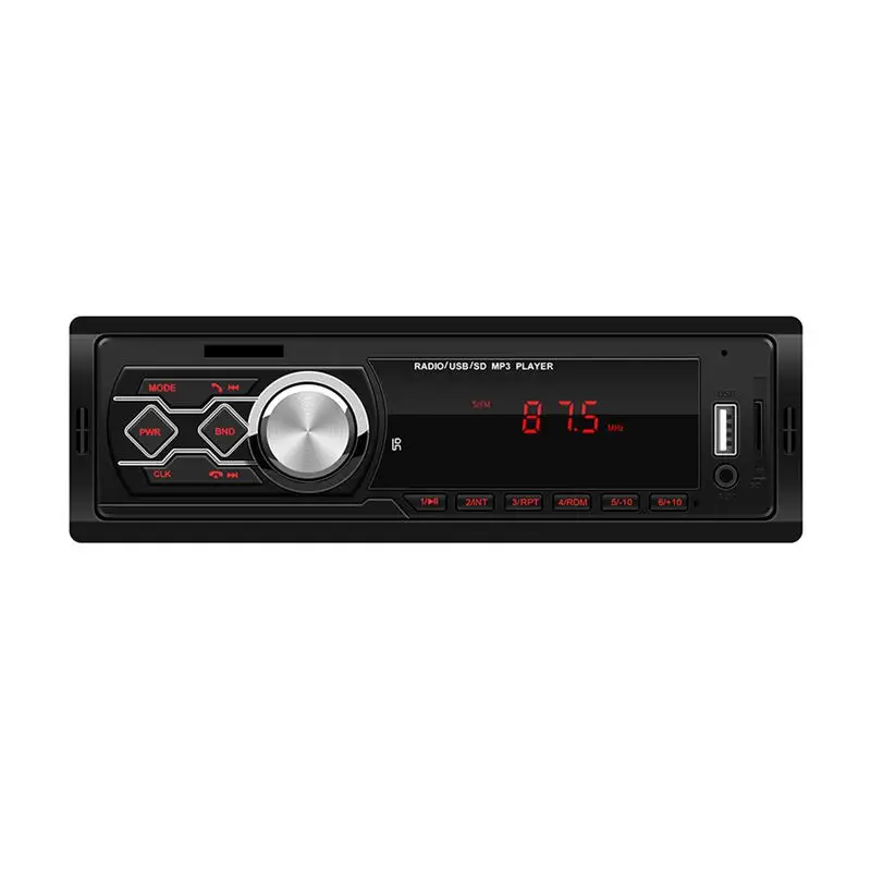Автомагнитола, автомагнитола, USB Aux вход, приемник, Bluetooth, стерео радио, MP3, мультимедийный плеер, поддержка FM/MP3/SD карт