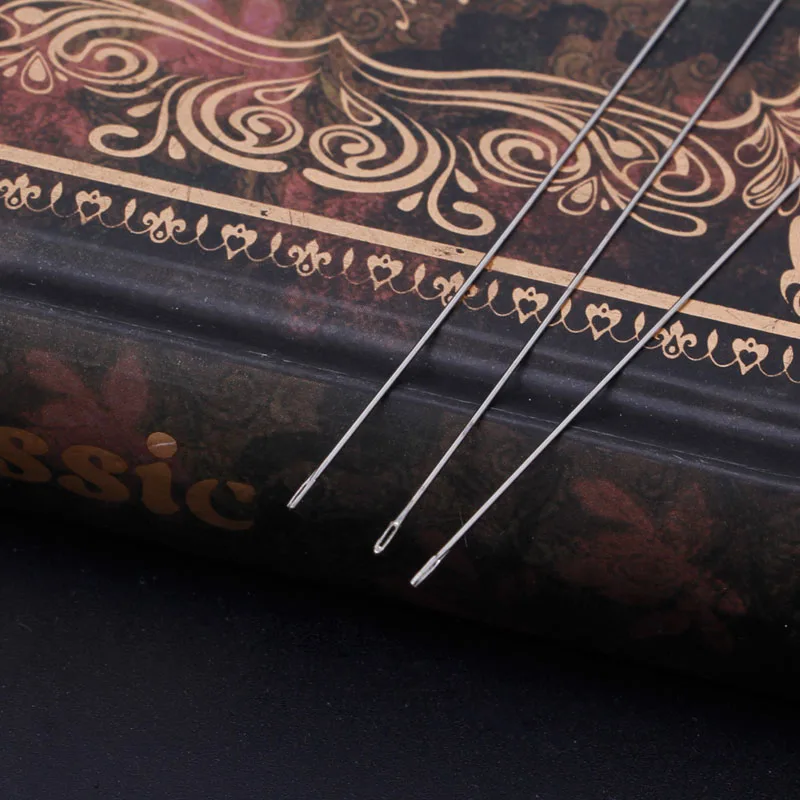 30 шт. игл для бусин резьба шнур ювелирный инструмент изготовления изделий 0 6x120 мм