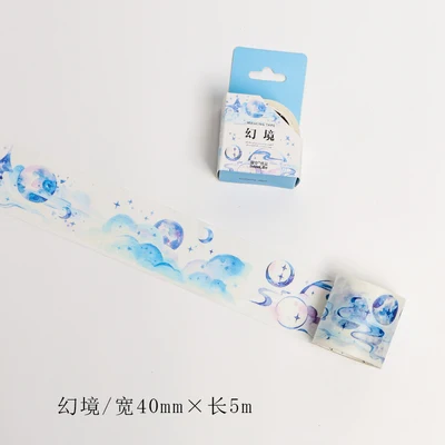 Kawaii Бабочка Фея песня японский васи клейкая лента DIY Скрапбукинг наклейка этикетка маскирующая лента - Цвет: 16