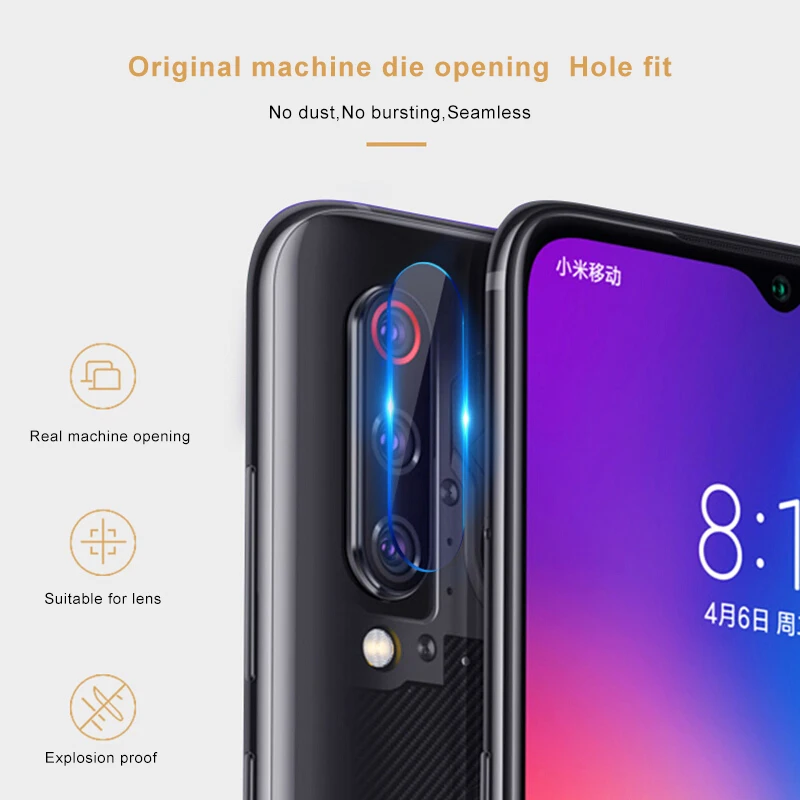 HUKU 2 шт. объектив камеры закаленное стекло для Xiaomi Mi 8 9 lite SE Защита экрана mi8 mi9