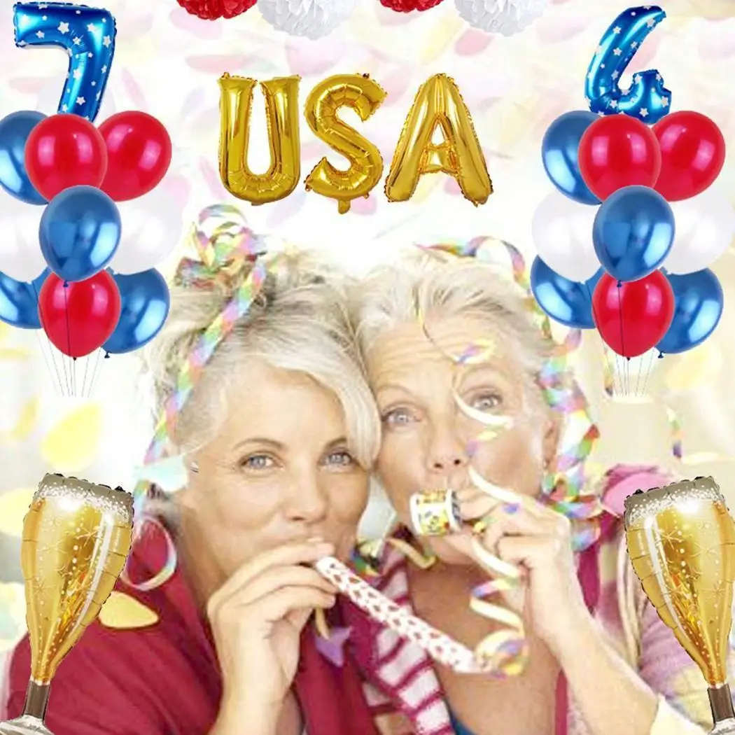 Американский День Независимости набор воздушных шаров 18 дюймов алюминиевая