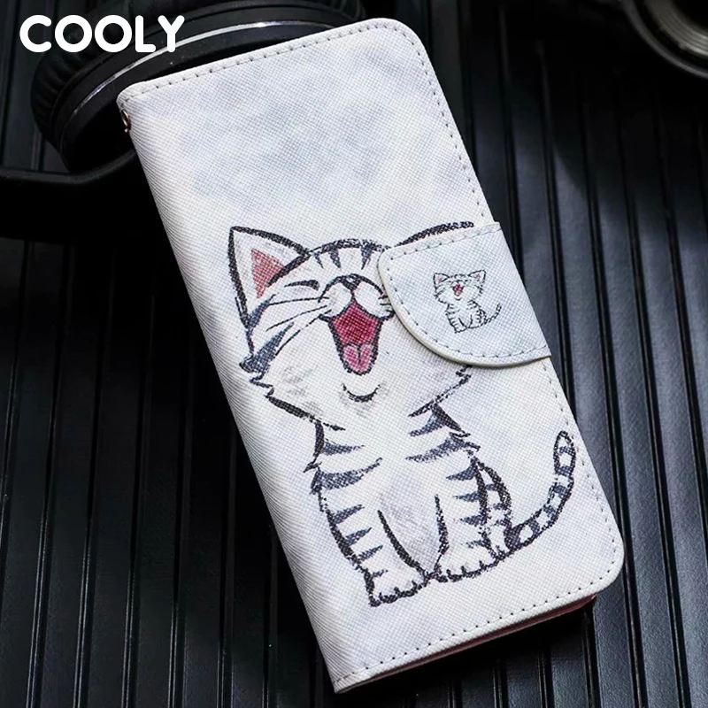 Кожаный чехол-бумажник COOLY с откидной крышкой для Sony Xperia XA1 XA2 XA3 XA L1 L2 XZ1 XZ2 Compact 10 E5