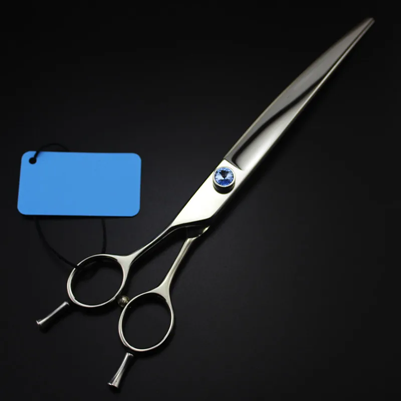 Professional left hand Japan steel 8'' Two-tailed Pet dog grooming shears hair scissors pet cutting berber hairdressing | Красота и