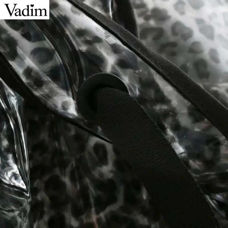 Вадим шикарный Леопардовый принт с капюшоном Длинная Куртка Водонепроницаемый