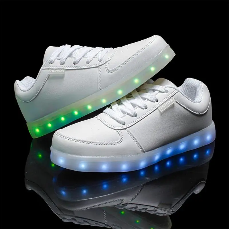Мужские светильник со светящимися вставками повседневные туфли цветными Модная