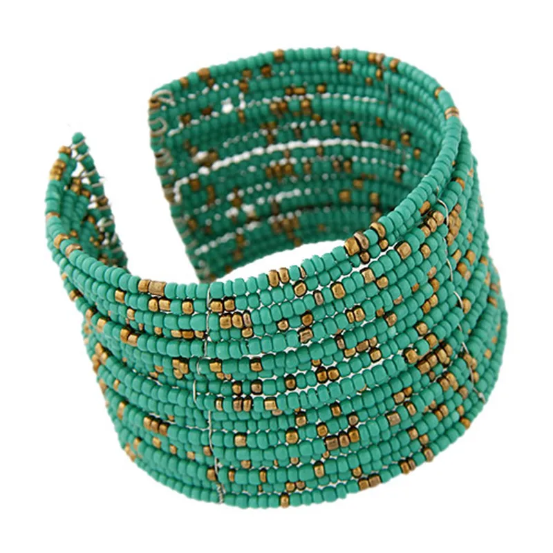 

New Wide Beads One Direction Gold Color Bracelets & Bangles For Women Bijoux Bracelet Femme 5 Colors Availables High Quality