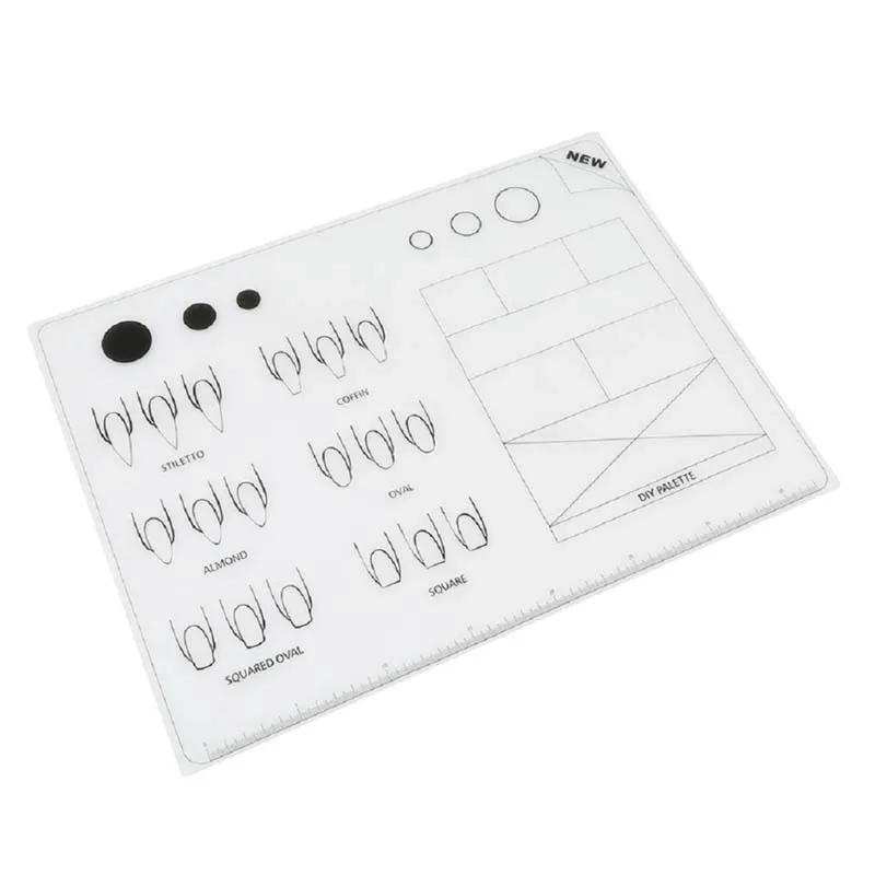 Складной силиконовый коврик для ногтей Маникюрный Стол практичный лак