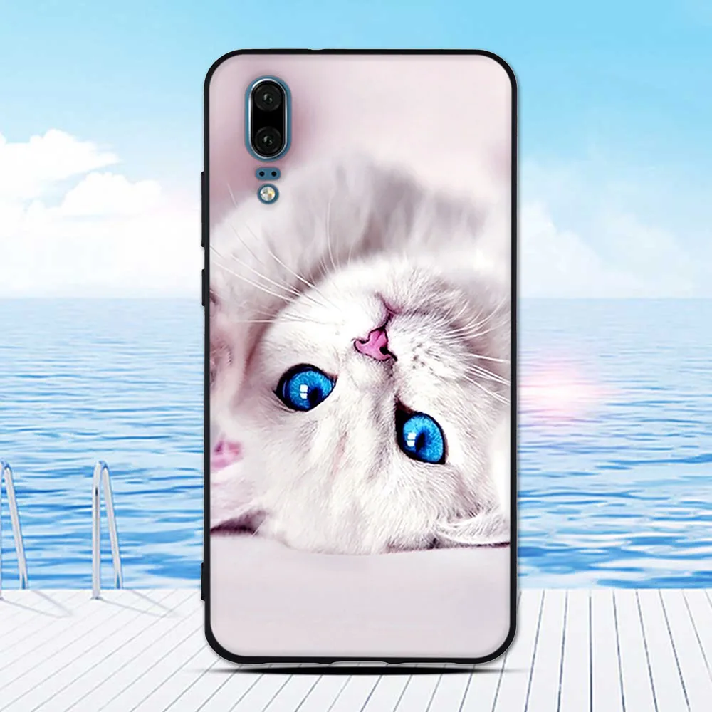 Чехол для Huawei P20 мягкий чехол из ТПУ телефона 5 7 дюйма силиконовые чехлы задняя