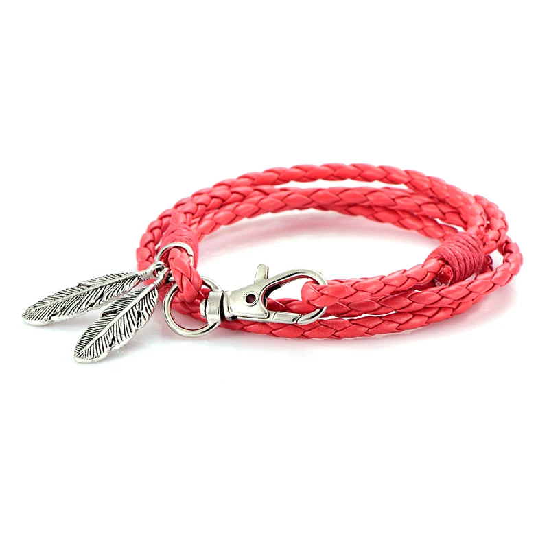 Мужской браслет NIUYITID черный из искусственной кожи серебряный цвет аксессуары