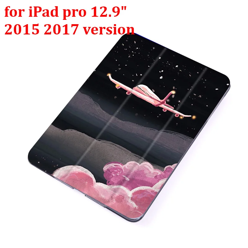 for pro 12.9 2015 Чехол-книжка для iPad Pro 9," 10,5" 1" 12,9" из искусственной кожи с изображением ночного неба для планшета, складной чехол-книжка - Цвет: for pro 12.9 2015