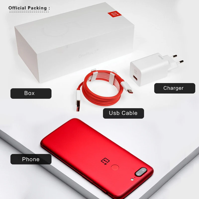 Глобальная прошивка Oneplus 5T Мобильный телефон 6 Гб 64 01 дюйма AMOLED Snapdragon 835