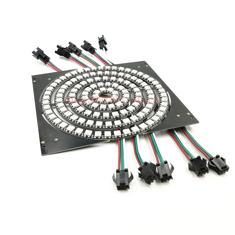 Адресное пиксельное WS2812B кольцо 8 16 24 35 45 128 светодиодов WS2812 SK6812 5050 RGB светодиодное