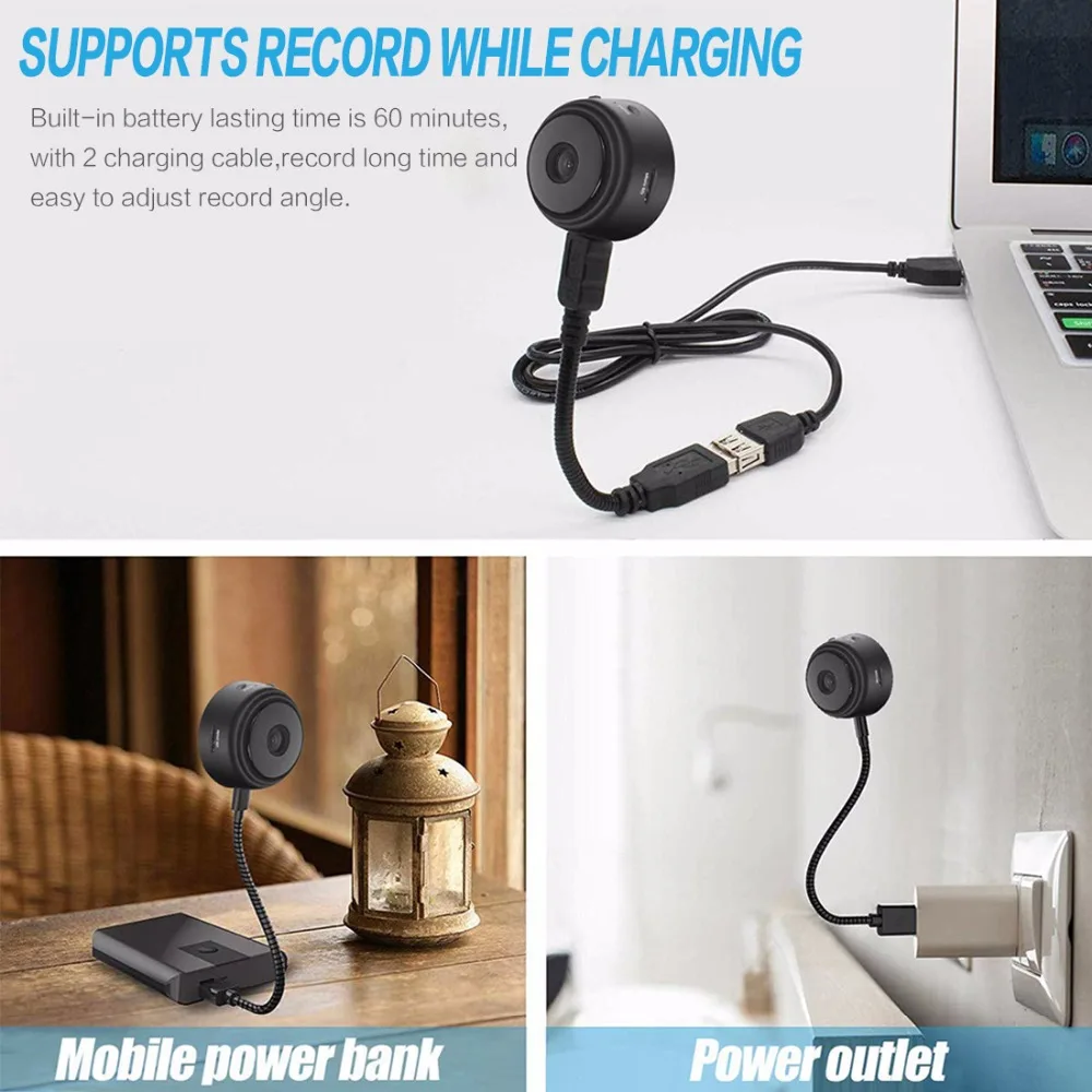 Micro WIFI Mini Camera HD 720P With Smartphone App And Night Vision IP Home Security Video Cam Bike Body DV DVR Magnetic Clip Vo |