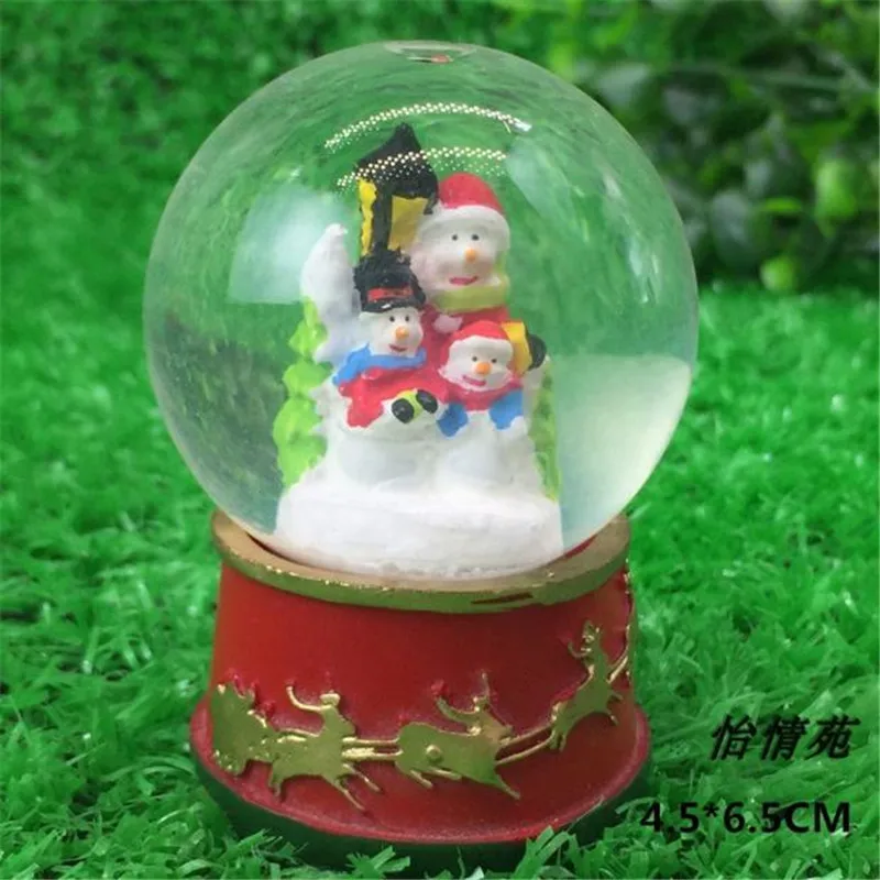 4.5X6.5cm рождественские фигурки хрустальный шар украшение для дома аксессуары