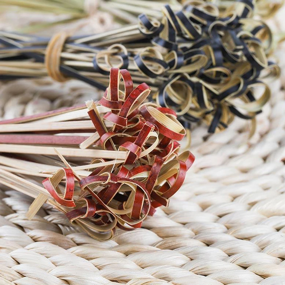 Household Eco-friendly Handmade Bamboo Stick Knot Dining Food Tableware Skewers Sticks Restaurant Fruits Disposable | Дом и сад