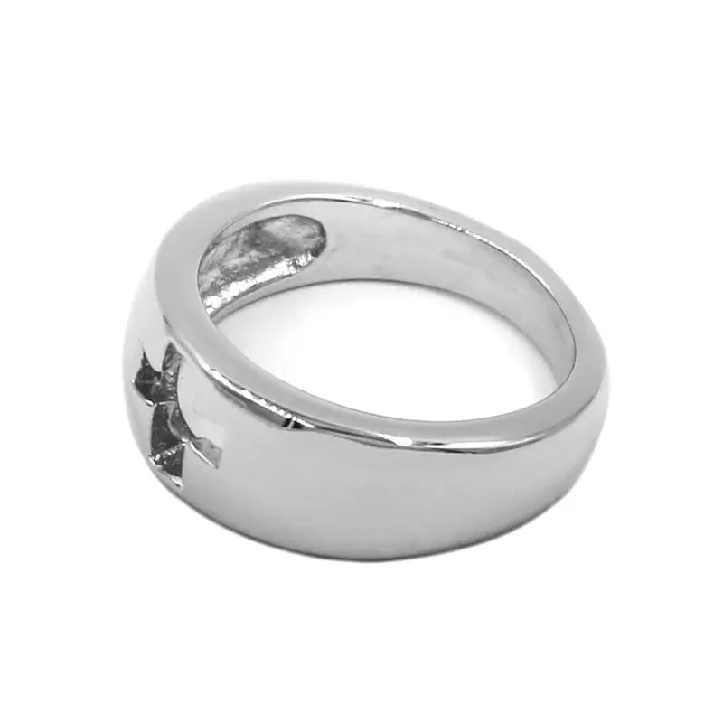 Wholesale Hollow Cross Ring Stainless Steel High Polish Quality Silver color Biker Women Girls 836B | Украшения и аксессуары