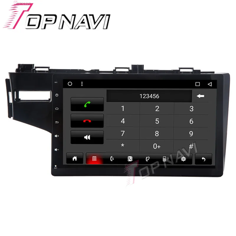 Topnavi 10.1 &quot4 ядра Android 6.0 автомобиль GPS навигации для Honda Jazz 2014 Авторадио Мультимедиа