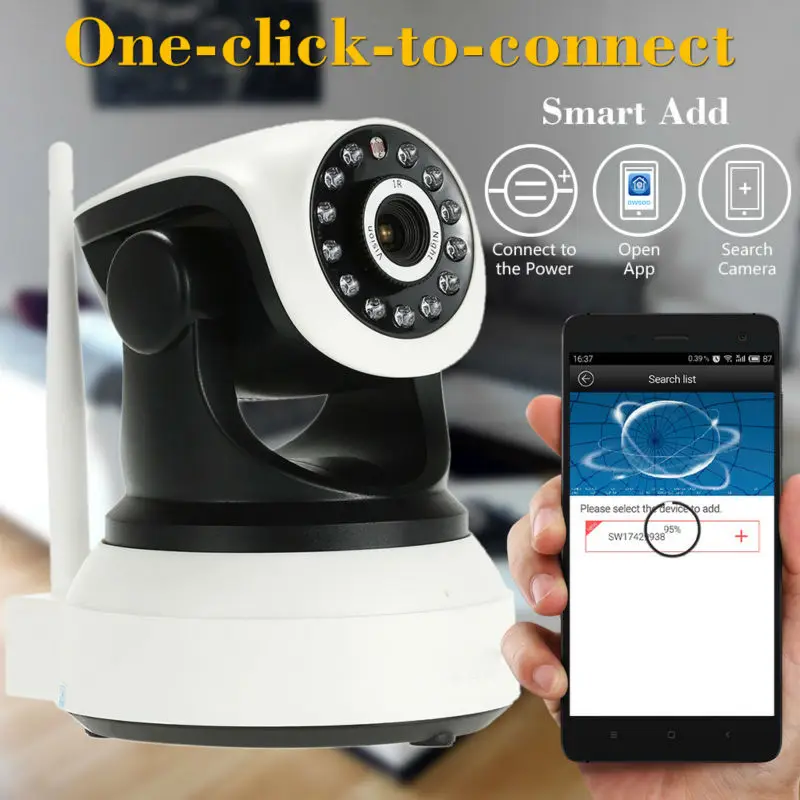 Камера видеонаблюдения PTZ IP Wi Fi ночное видение HD 720P P2P|controller control|controller phonecontrole ip |