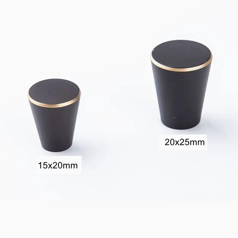 Современные Черные латунные кухонные круглые ручки для шкафа на ящики шкаф комод