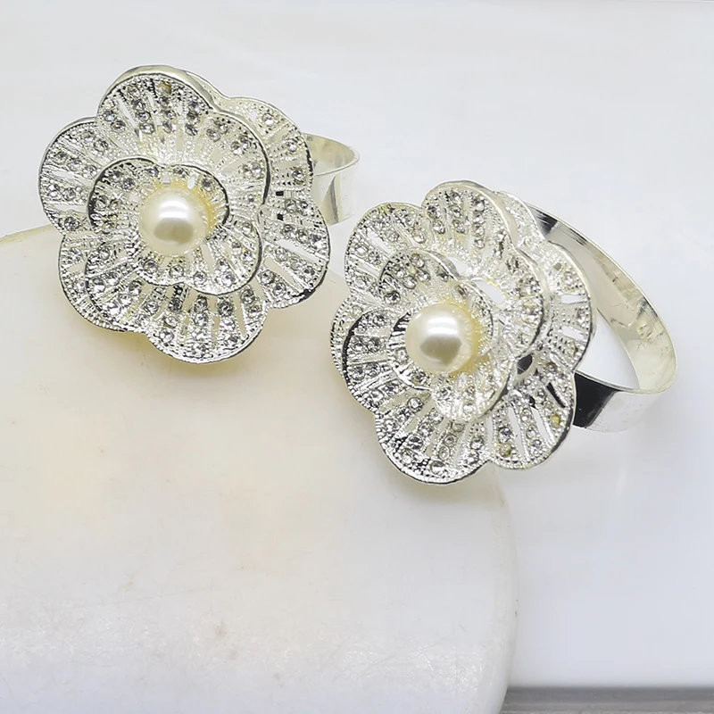 Кольцо для салфеток ZMASEY металлическое со стразами 2 шт./лот украшение