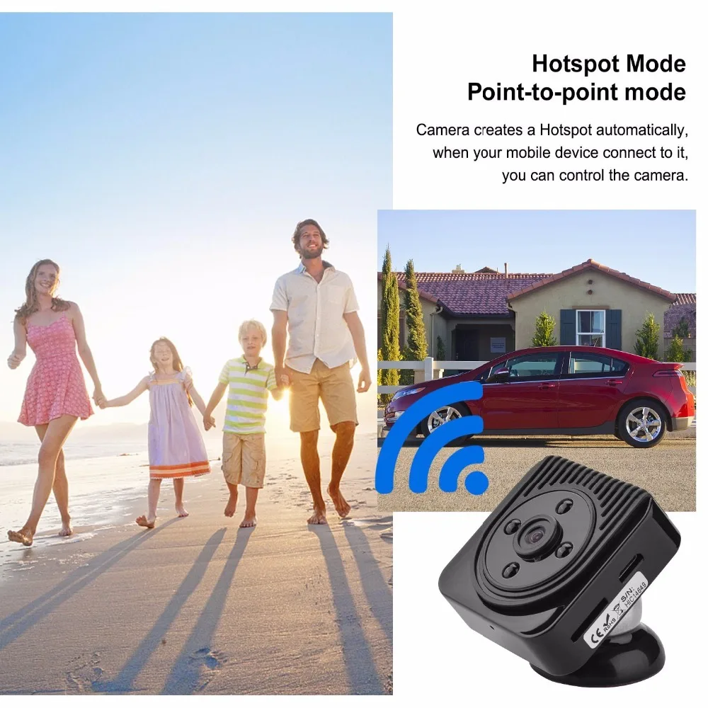 Wi-Fi IP мини Камера Беспроводной 720 P HD инфракрасного микро ИК Ночное видение
