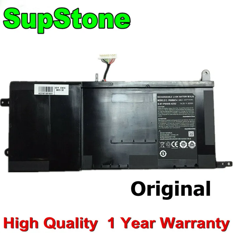 SupStone Новый OEM P650BAT-4 Аккумулятор для Sager NP8650 для Clevo P650SA P650SG P651RE P651SG P671RG для Hasee Z7 Schenker Xmg P505