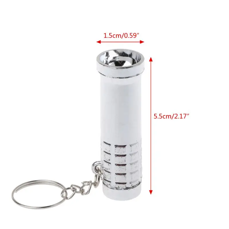 Мини светодиодный брелок 2 в 1 Белый фонарик и УФ фиолетовый брелок|Брелоки| |