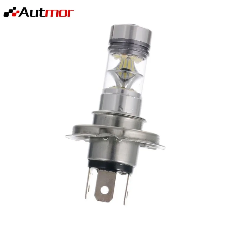 Автомобильная светодиодная лампа высокой мощности AUTMOR 2 шт. Sharp H4 100W 20smd