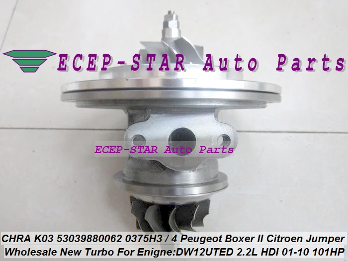 Free Ship Turbo Cartridge CHRA K03 62 53039880062 53039700062 For Peugeot Boxer II Citroen Jumper 2001-10 DW12UTED 2.2L HDI | Автомобили и