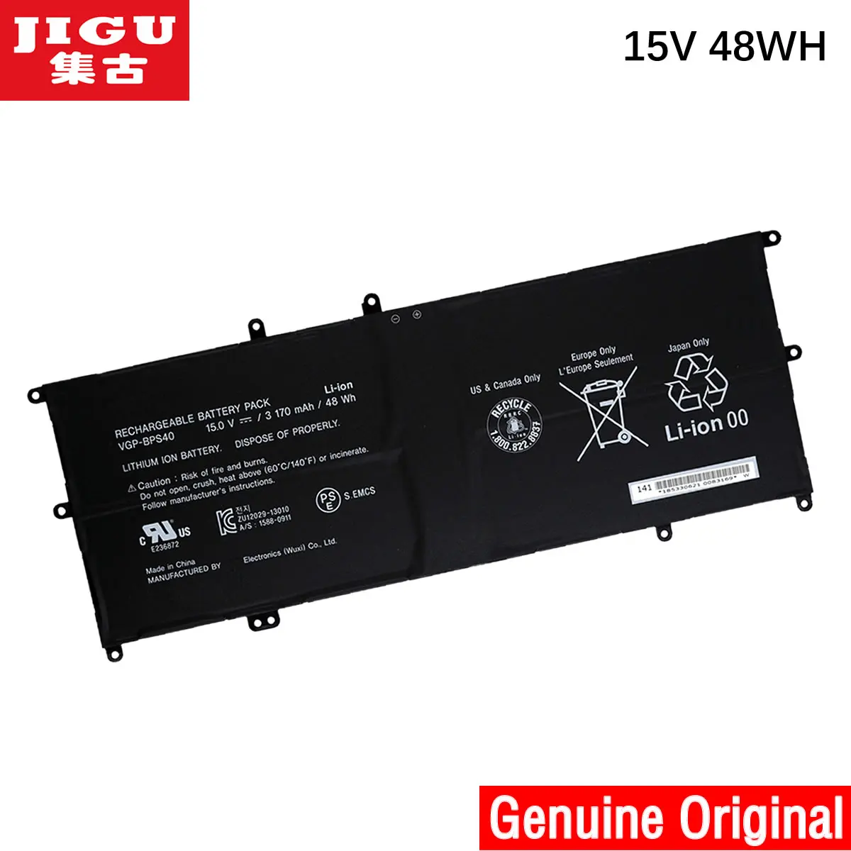 Оригинальный аккумулятор JIGU для ноутбука SONY VAIO подходит 14A 15A SVF14N SVF15N 15 в 3170